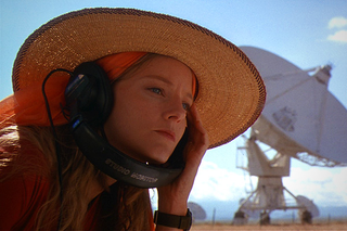 Listening for radio signals is so old school. All the cool kids are now searching for laser beams. (Image: Contact)